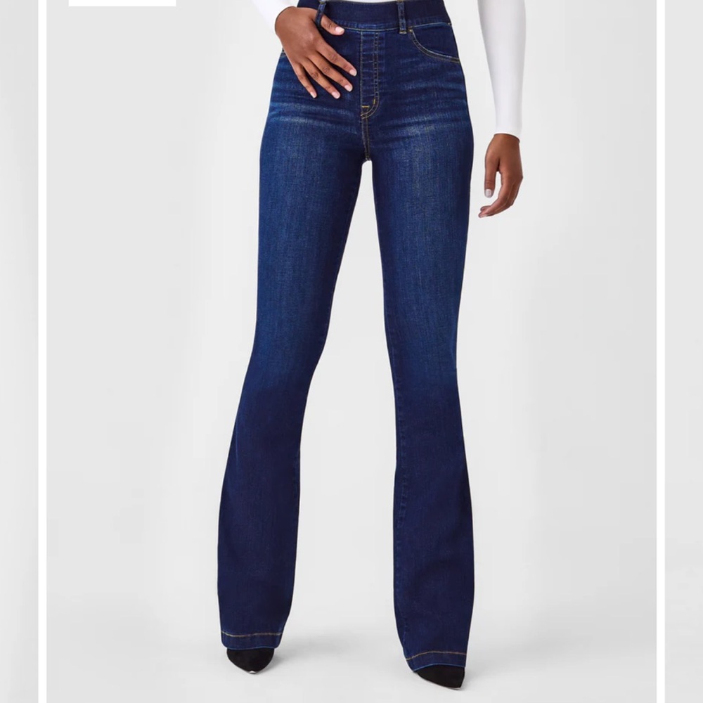 Spanx jeans - midnight color. Size is medium TALL.
